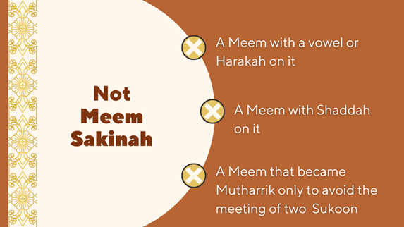 Meem Sakinah Rules